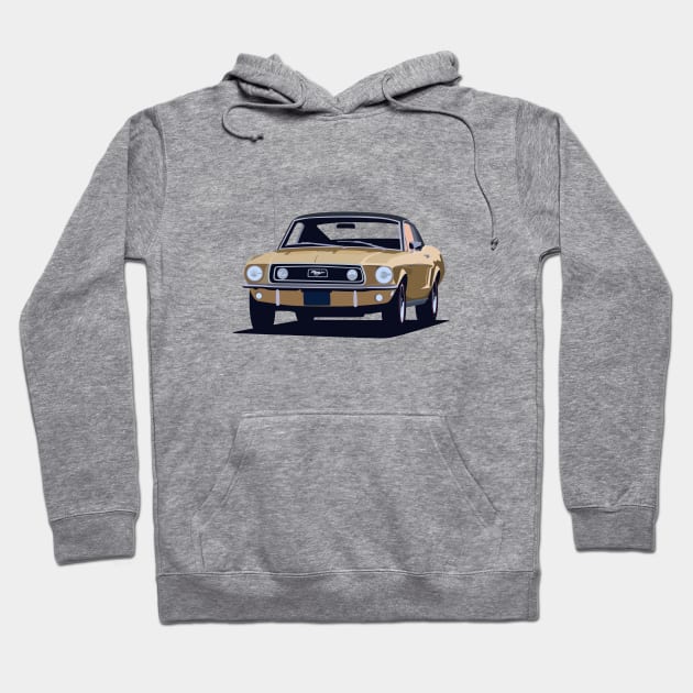 1968 Ford Mustang Hoodie by TheArchitectsGarage